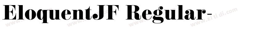 EloquentJF Regular字体转换